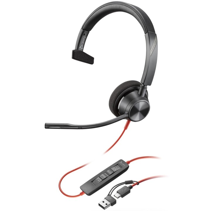 Poly Blackwire 3310 USB-C/A Headset