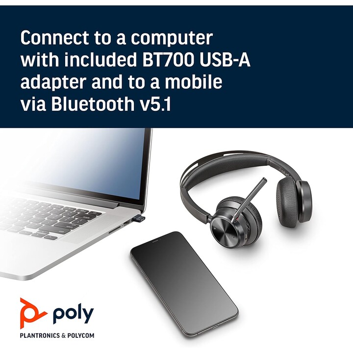 Auriculares Poly Voyager Focus 2 USB-A