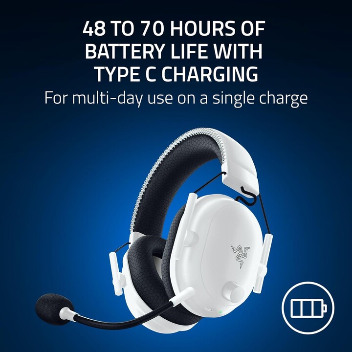 Razer Blackshark V2 Pro For Playstation Auriculares Inalámbrico Diadema Juego Usb Tipo C Bluetooth Blanco
