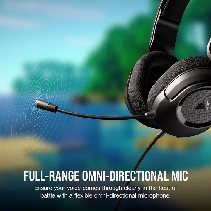 Fones de ouvido multiplataforma Corsair HS35 V2 Surround pretos Ca-9011386-eu