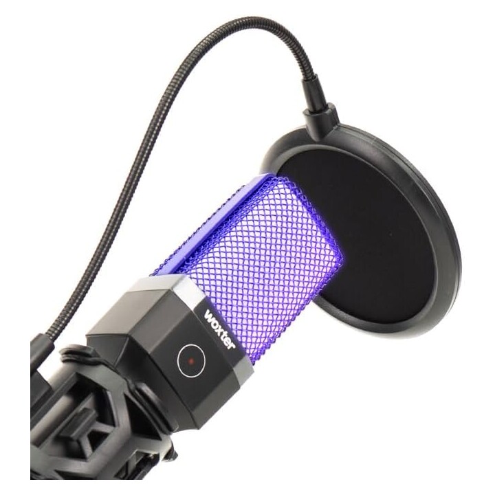 Micrófono Woxter MIc Studio 65 RGB/ USB 2.0