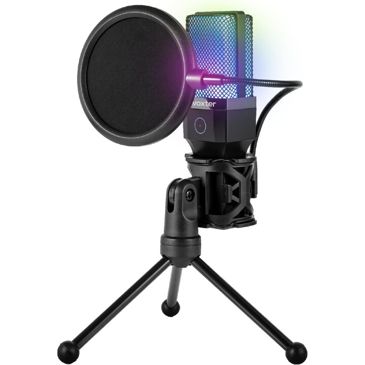 Micrófono Woxter MIc Studio 65 RGB/ USB 2.0