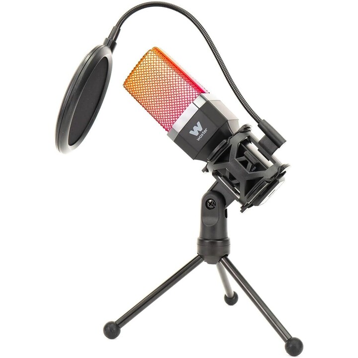 Micrófono Woxter MIc Studio 65 RGB/ USB 2.0