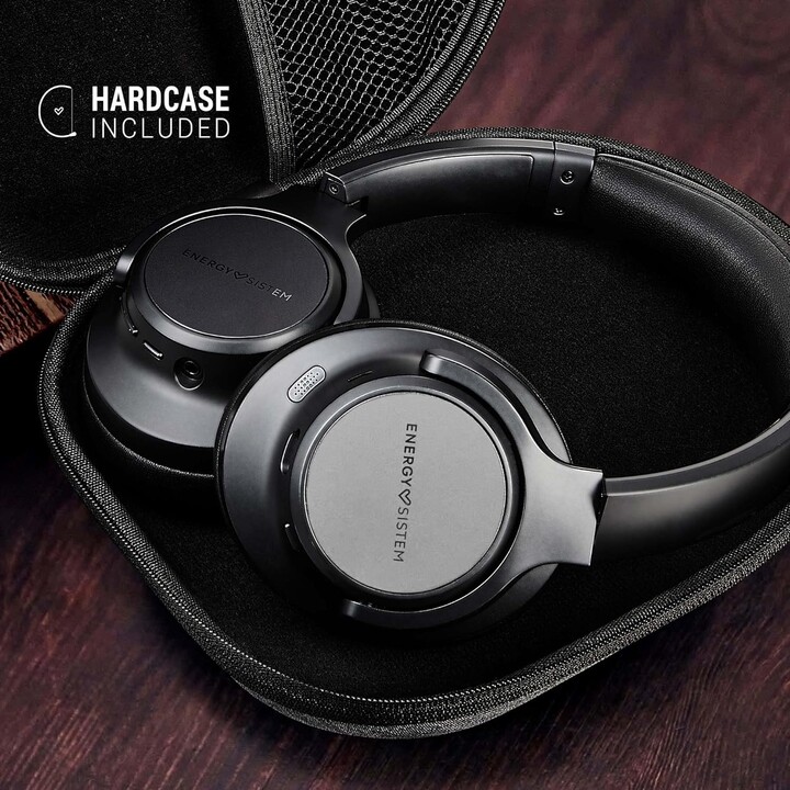 Energy Sistem Silent ANC Fones de ouvido Bluetooth com cancelamento de ruído Preto