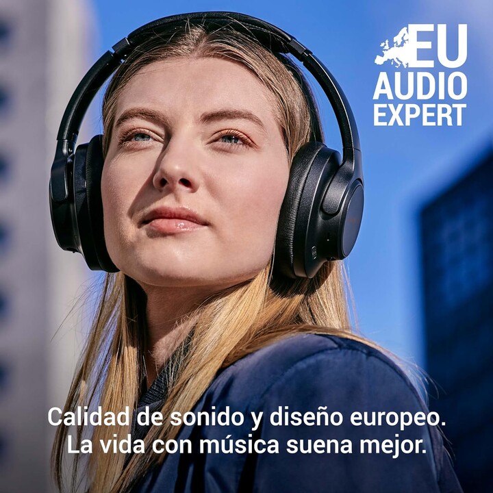 Energy Sistem Silent ANC Fones de ouvido Bluetooth com cancelamento de ruído Preto