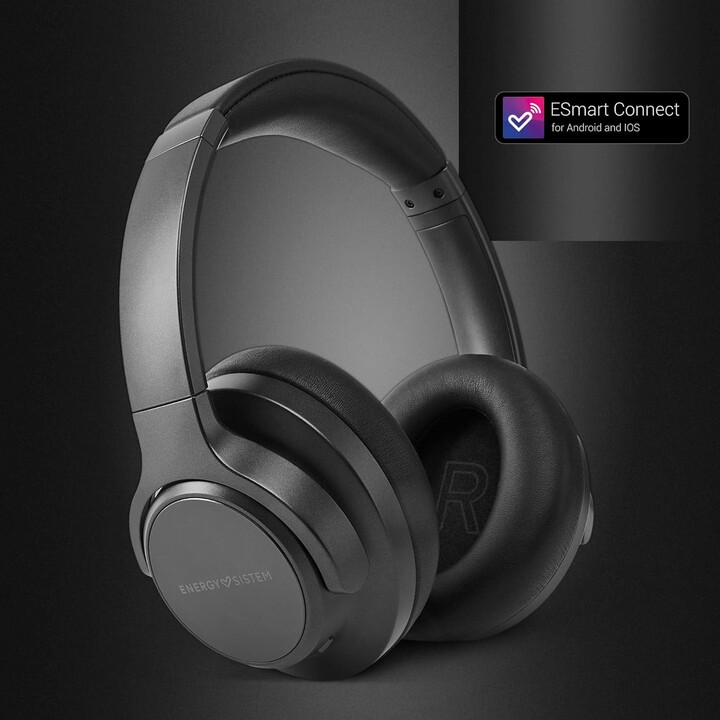 Energy Sistem Silent ANC Fones de ouvido Bluetooth com cancelamento de ruído Preto