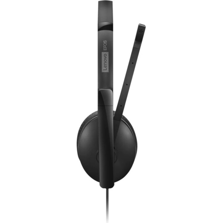 Lenovo Wired ANC Cuffia Gen 2, Microsoft Teams Certified, Nero