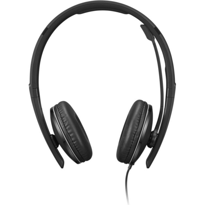 Lenovo Wired ANC Cuffia Gen 2, Microsoft Teams Certified, Nero