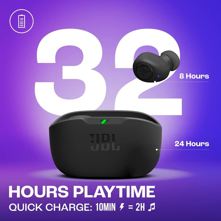 JBL Wave Buds TWS Negro - Auriculares Bluetooth