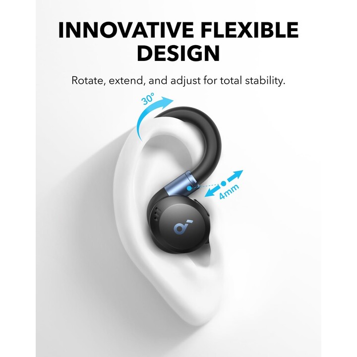 Soundcore Sport X20 auriculares inalámbricos Negro