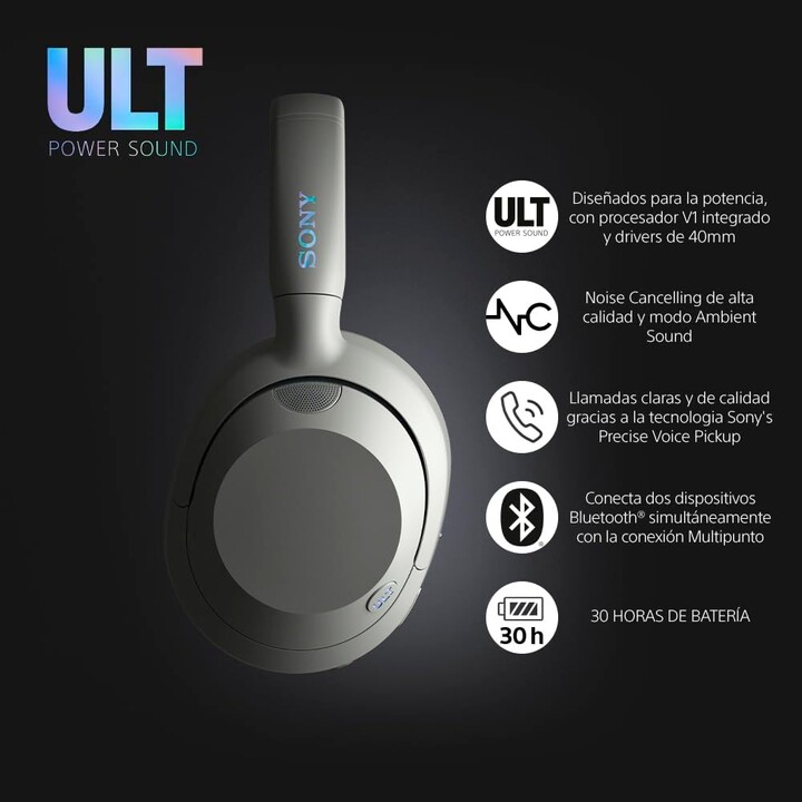 Sony ULT WEAR ANC Branco Marfim - Auscultadores Bluetooth