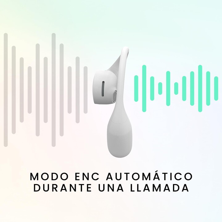 SPC Ether 2 Sense Bluetooth-Sportkopfhörer mit Ladeetui/8 Stunden Autonomie/Weiß