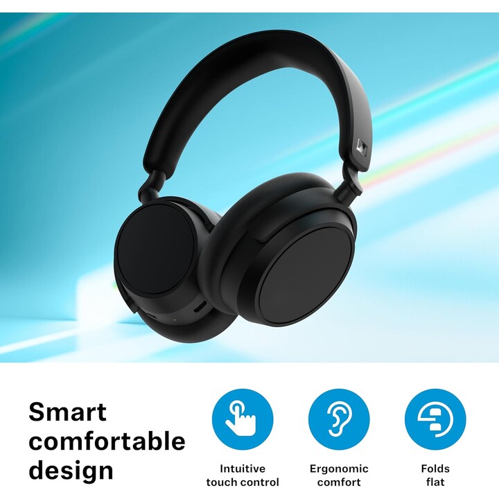 Sennheiser ACCENTUM Plus Wireless ANC Táctil Negro - Auriculares inalámbricos