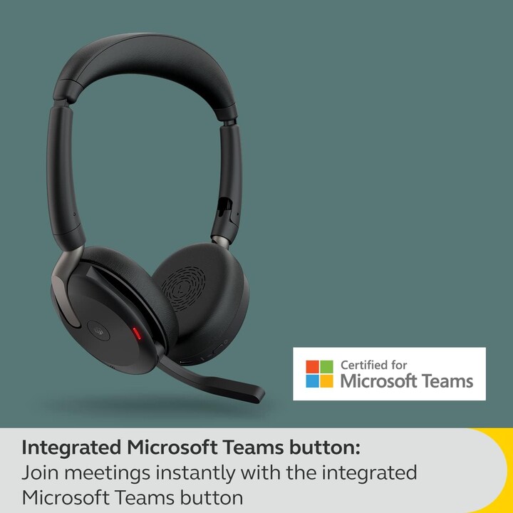 Jabra Auriculares Evolve2 65 Flex MS DUO + Link 380c MS WLC