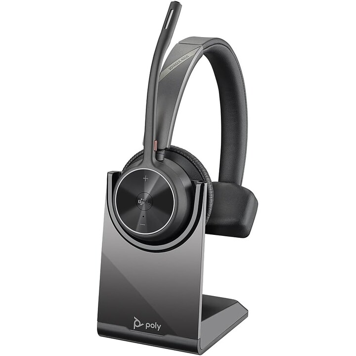 POLY Voyager 4310-M Auriculares USB-C certificados por Microsoft Teams +llave BT700 +Soporte de carga