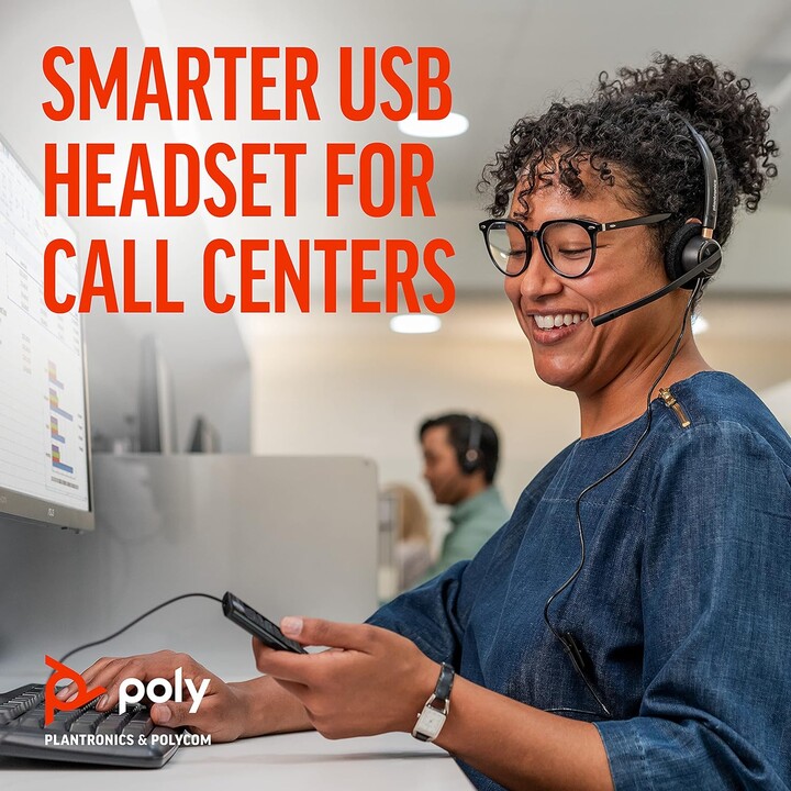Poly EncorePro 525 Auriculares USB-A y USB-C - Protección auditiva acústica