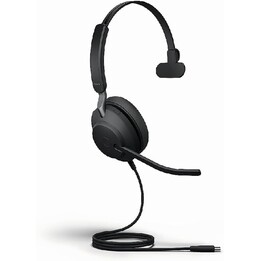 Jabra Evolve2 40 SE Mono UC USB-A Headset mit 3-Mikrofon-Anruftechnologie