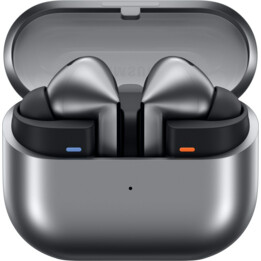Samsung Galaxy Buds3 Pro Gris con Galaxy AI, Auriculares Inalámbricos, Cancelación de Ruido, Bluetooth, Audio 360, Gris Plata