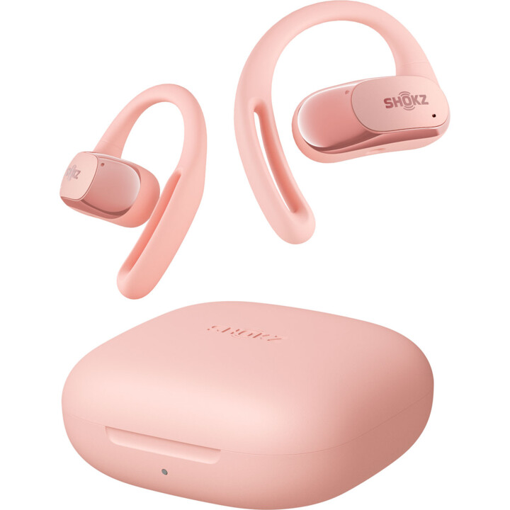 SHOKZ OpenFit Air Kopfhörer Kabellos Ohrbügel Anrufe/Musik/Sport/Alltag Bluetooth Rose