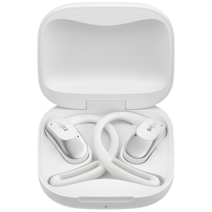 SHOKZ OpenFit Air, Weiss Cuffie Gancio auricolare wireless Chiamate/Musica/Sport/Uso quotidiano Bluetooth Bianco