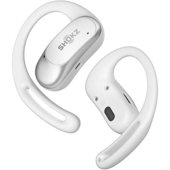SHOKZ OpenFit Air, Weiss Cuffie Gancio auricolare wireless Chiamate/Musica/Sport/Uso quotidiano Bluetooth Bianco