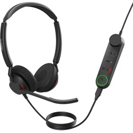Jabra Engage 50 II Auriculares estéreo con cable con Link Call Control, Cancelación de ruido 3-Tecnología de micrófono y cable U