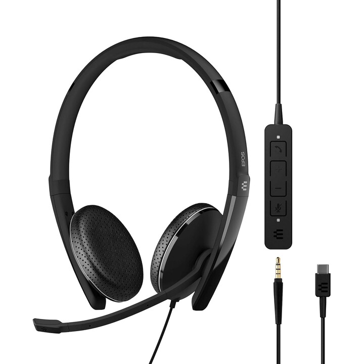 EPOS I SENNHEISER ADAPT 165 USB-C II auriculares supraaurales con cable 3.5 mm negro
