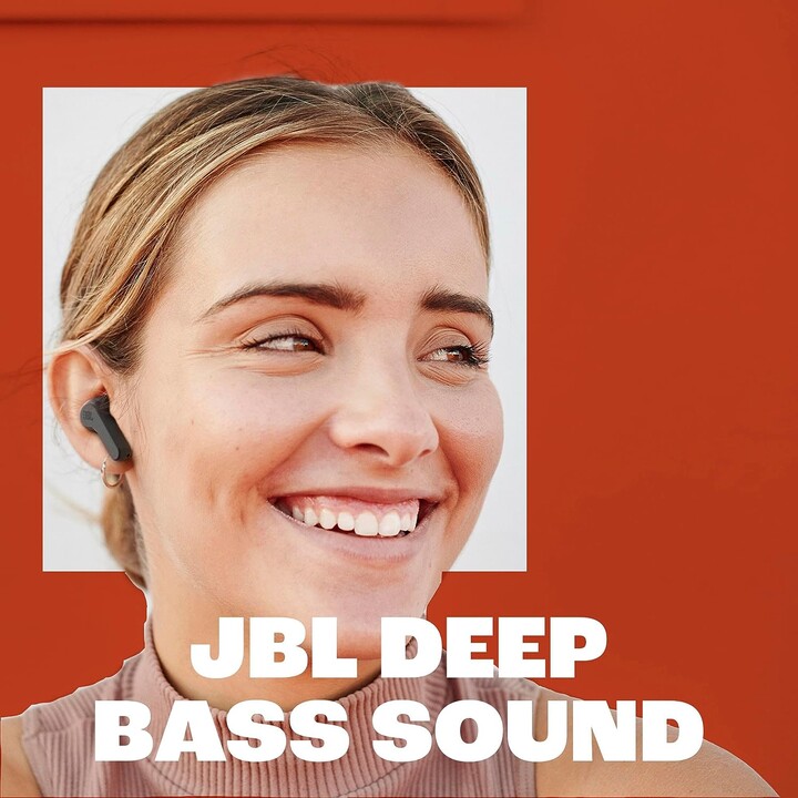 JBL Vibe Beam True Wireless JBL Auriculares con sonido de graves profundos, Bluetooth 5.2, Resistente al agua y al polvo, Hands-