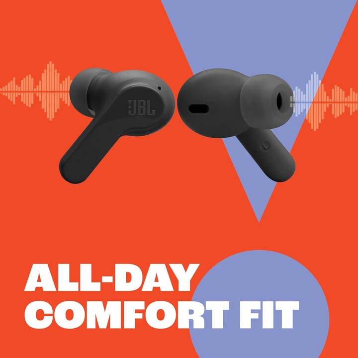 JBL Vibe Beam True Wireless JBL Auriculares con sonido de graves profundos, Bluetooth 5.2, Resistente al agua y al polvo, Hands-