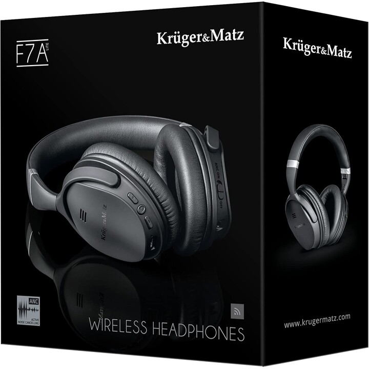 Wireless over-ear headphones with ANC Kruger&Matz F7A Lite