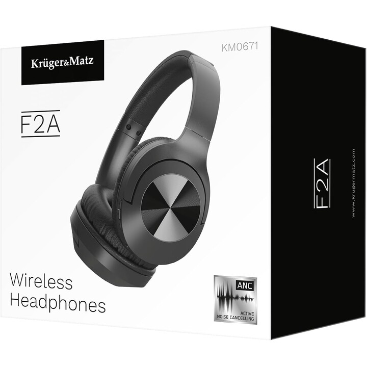 Cuffie over-ear wireless con ANC Kruger&Matz F2A