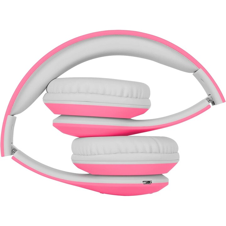 Kruger&Matz wireless over-ear headphones for children model Street Kids, pink color