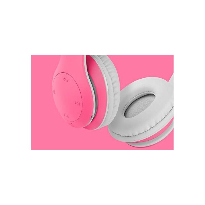 Kruger&Matz wireless over-ear headphones for children model Street Kids, pink color