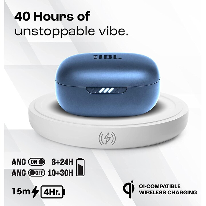 JBL Live Pro 2 TWS Azul con cancelación de ruido (ANC) - Auriculares Bluetooth