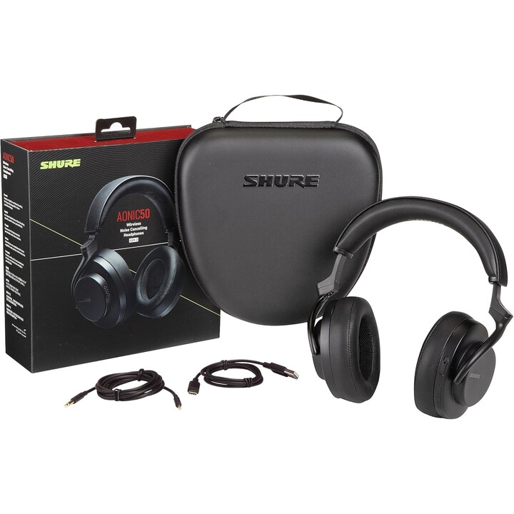 Shure SBH50G2-BK - auriculares inalámbricos profesionales AONIC 50 con sistema ANC (negro)