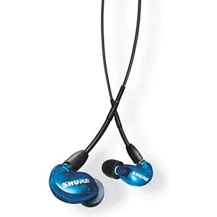 Shure AONIC 215 - auriculares de botón con transductor único y cable de 3,5 mm (azul)