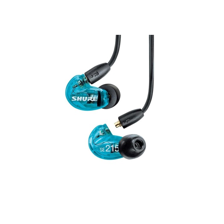 Shure AONIC 215 - auriculares de botón con transductor único y cable de 3,5 mm (azul)