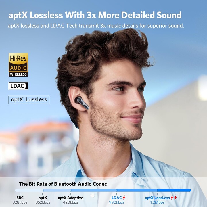 Earfun Air Pro 4 ANC QuietSmart 3.0 Negro - Auriculares Bluetooth