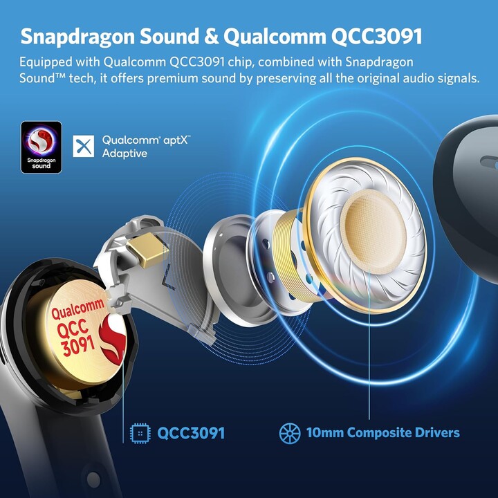 Earfun Air Pro 4 ANC QuietSmart 3.0 Negro - Auriculares Bluetooth