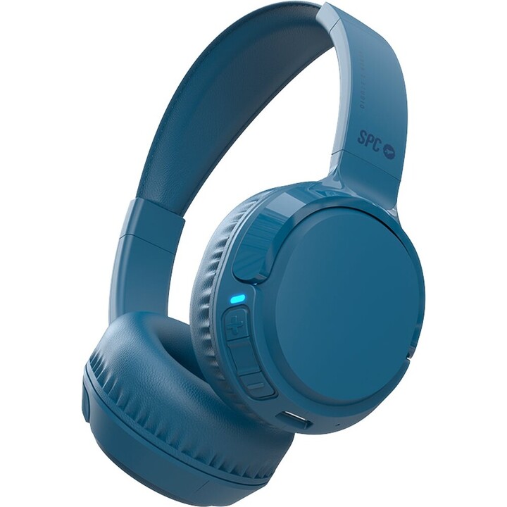 Casque sans fil SPC Heron 2 Studio/ avec microphone/ Bluetooth/ Bleu