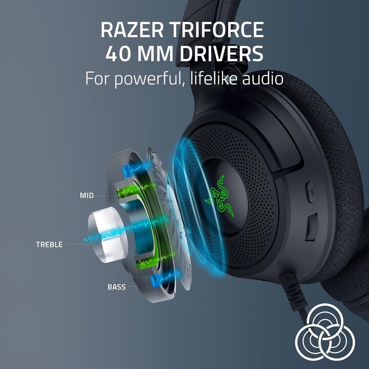Auriculares Razer Kraken V4 X (rz04-05180100-r3m1)