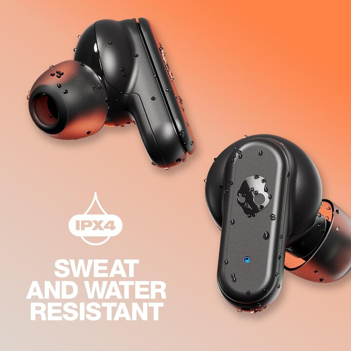 Skullcandy Dime 3 Kabellose In-Ear-Kopfhörer, 20 Stunden, Mikrofon und Bluetooth-Unterstützung, Schwarz