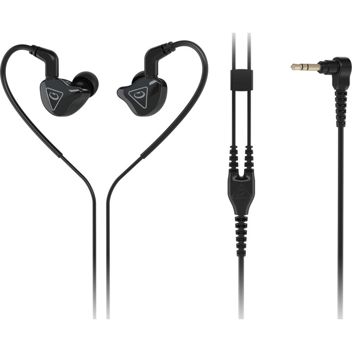 Behringer MO240 - Auriculares intrauditivos de 2 vías con conector MMCX - negro