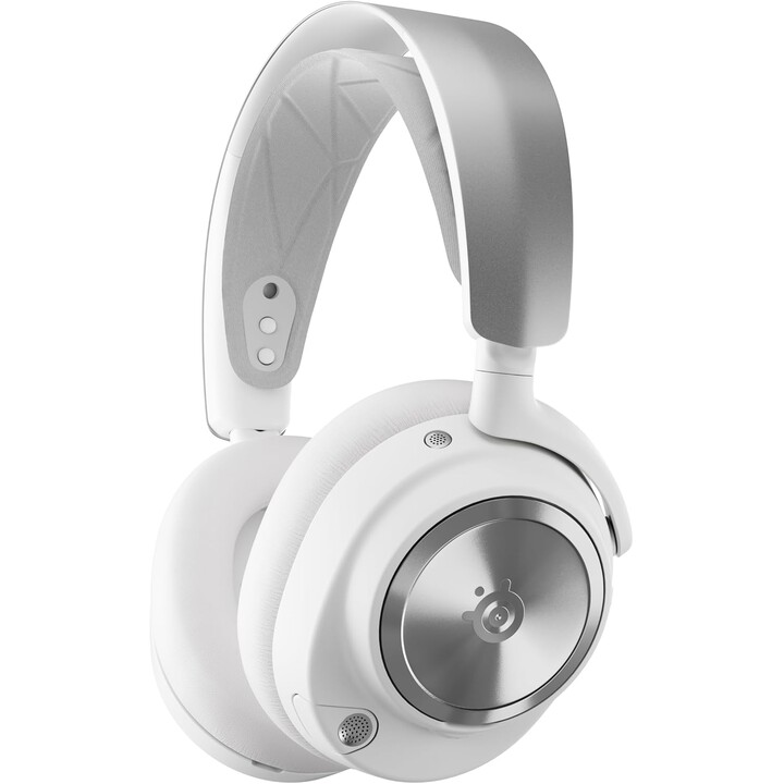 Steelseries Arctis Nova Pro Wireless Auriculares Inalámbrico Y Alámbrico Diadema Juego Bluetooth Plata, Blanco