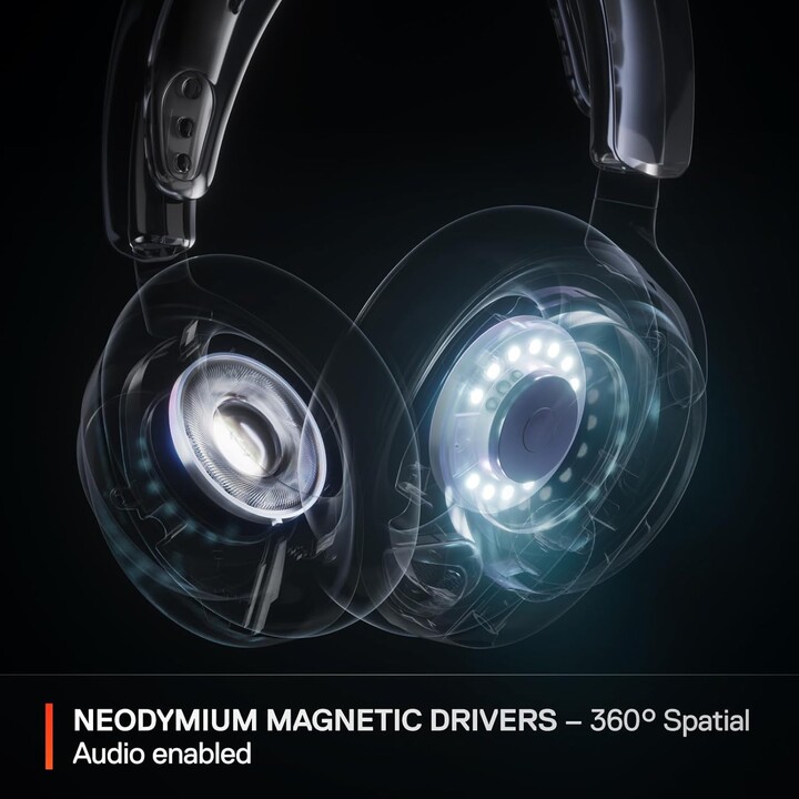 Steelseries Arctis Nova Pro Wireless Auriculares Inalámbrico Y Alámbrico Diadema Juego Bluetooth Plata, Blanco
