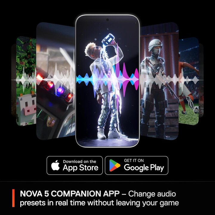 Fones de ouvido Steelseries - Arctis Nova 5 Branco (61671)