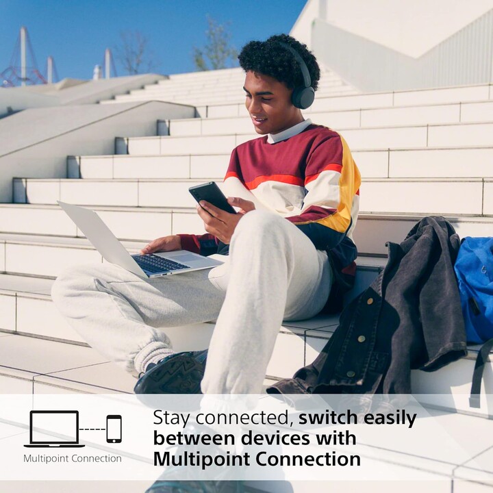 Sony WH-CH520 Preto - Auscultadores Bluetooth