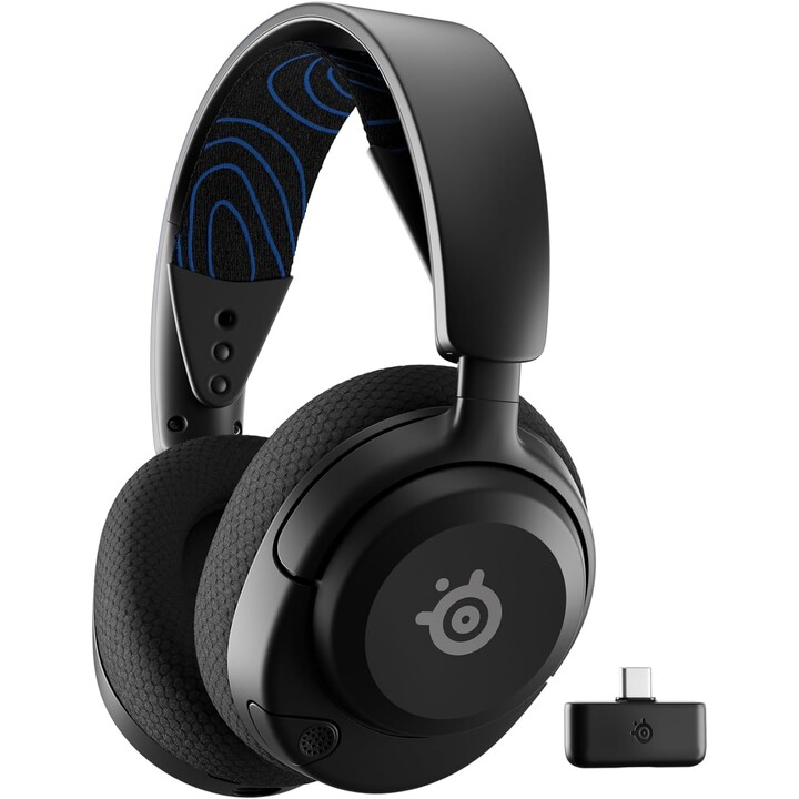 SteelSeries Arctis Nova 5P Auriculares inalámbricos para juegos PS5 - Controladores magnéticos de neodimio - Más de 100 ajustes 