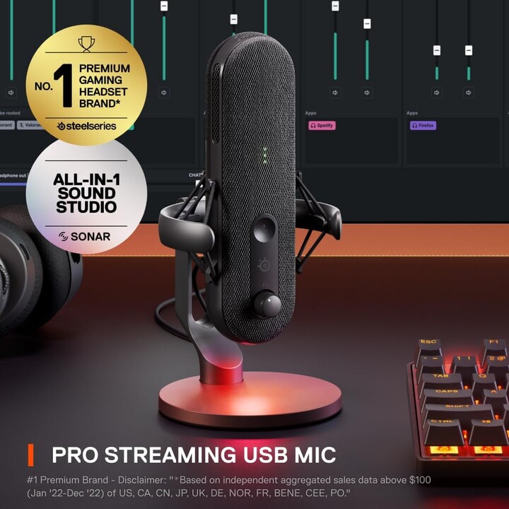 Microfono Steelseries Alias (61601)