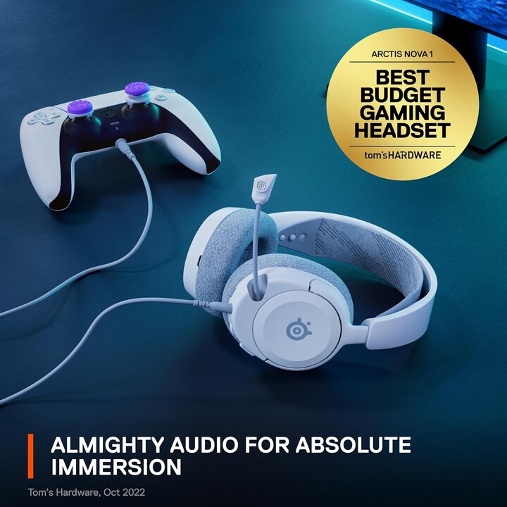 Steelseries Headphones - Arctis Nova 1p White (61612)